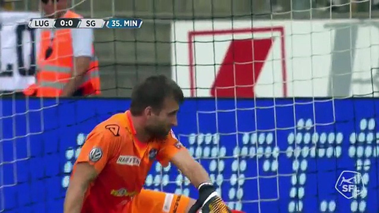 Lugano 0:1 Sankt Gallen (Swiss Super League 16 August 2017)