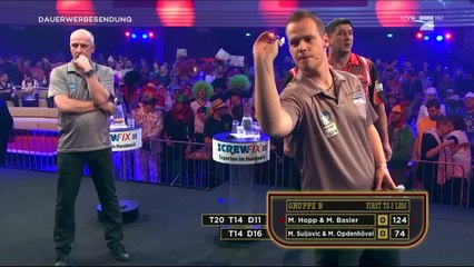 Die Promi Darts WM 2017: Max Hopp&Mario Basler Mensur Suljovic&Matthias Opdenhövel