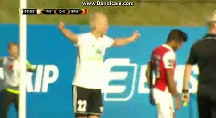 Hallfor Orri Bjornsson Goal FH Hafnarfjorur (Ice) 1-0 Sporting Braga (Por) 17.08.2017