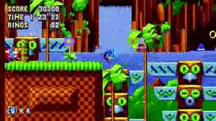 Sonic Mania 1 hour gameplay Nintendo Switch