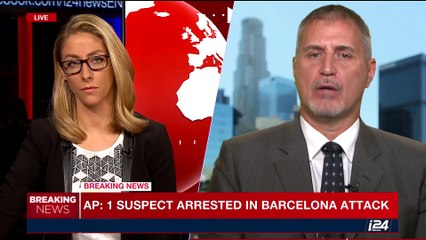 i24NEWS DESK | AP: 1 suspect arrested in Barcelona attack | Thursday, August 17th 2017