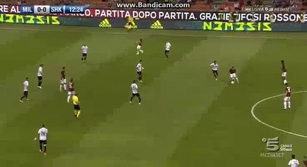 Andre Silva Goal AC Milan (Ita) 1-0 KF Shkendija (Mco) 17.08.2017