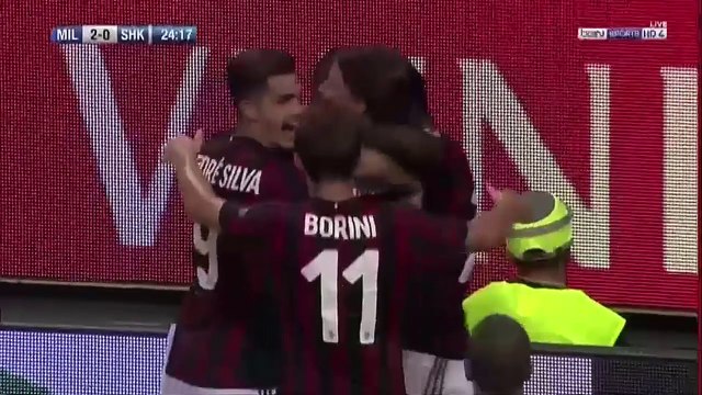 Riccardo Montolivo Goal - AC Milan vs Shkendija 79 2-0 - EUROPA LEAGUE 17-18 - 17 August 2017