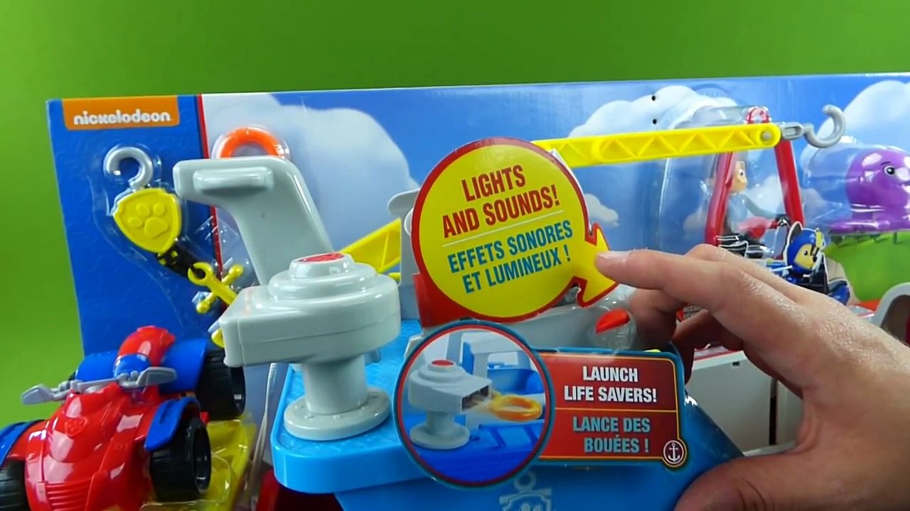 Paw Patrol Toys Sea Patroller Boat with Sea Patrol Ryder ATV Marshall Chase Skye Rubble Ve