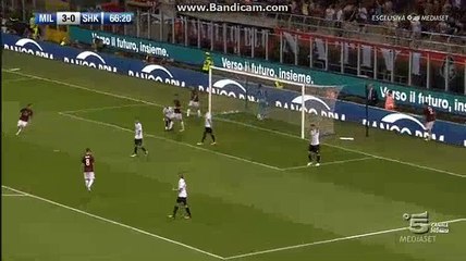 Fabio Borini Goal AC Milan (Ita) 4-0 KF Shkendija (Mco) 17.08.2017