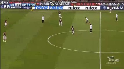 Luca Antonelli Goal AC Milan (Ita) 5-0 KF Shkendija (Mco) 17.08.2017