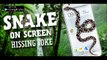Snake on Screen hissing joke Android app