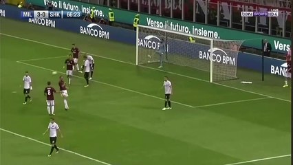 Fabio Borini Goal - AC Milan vs Shkendija 79 4-0 - EUROPA LEAGUE 17-18 - 17.08.2017