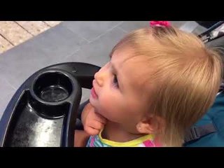 Little Girl Convinced Batman Statue Is Her Dad