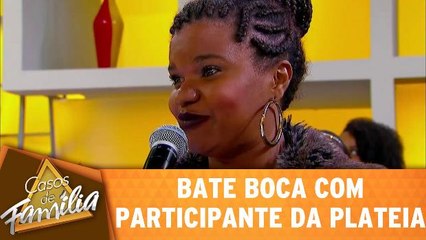 Bate boca com participante da plateia