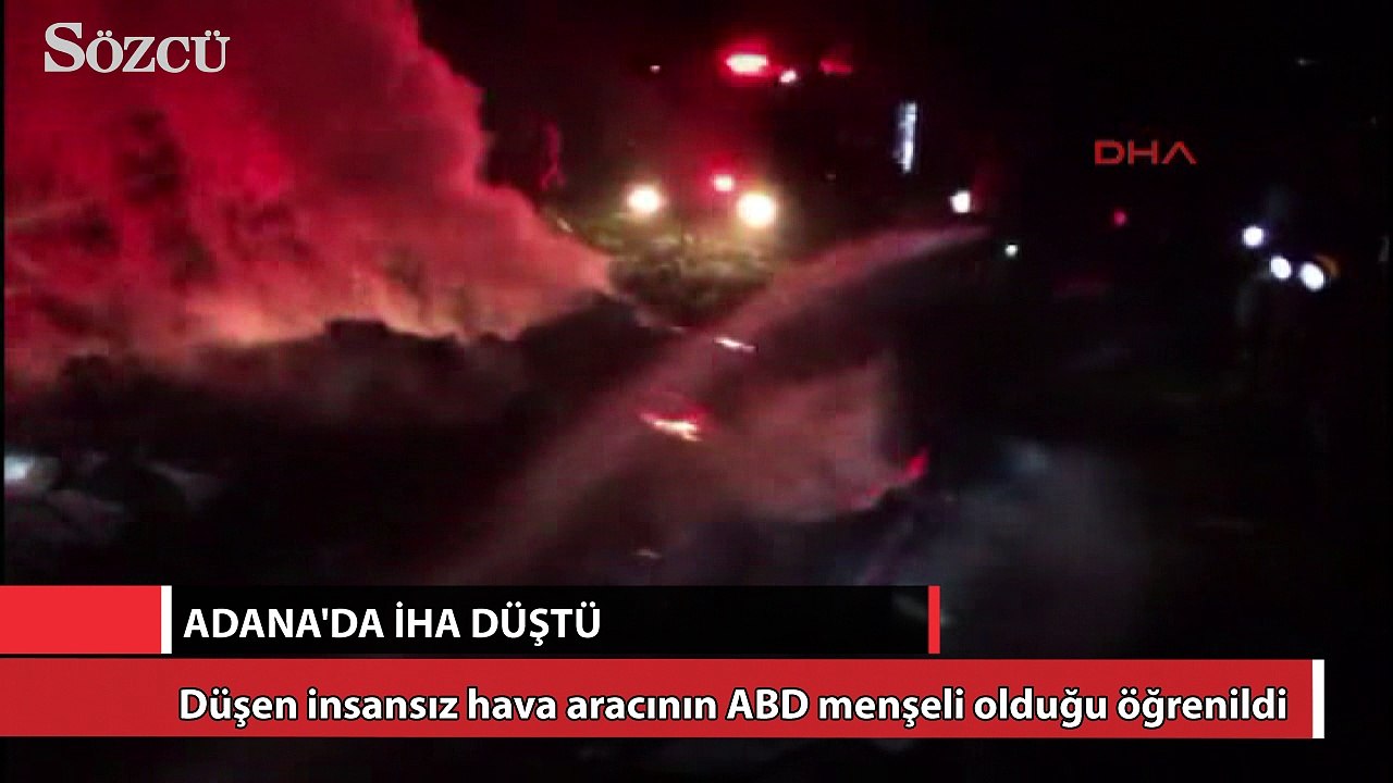 Adana’da insansız hava aracı düştü
