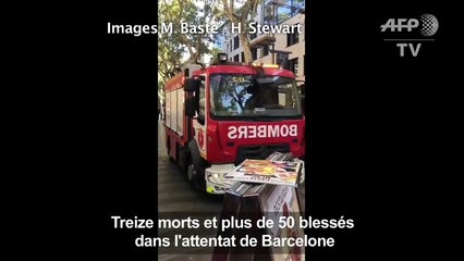 Treize morts et plus de 50 blessés dans l'attentat de Barcelone