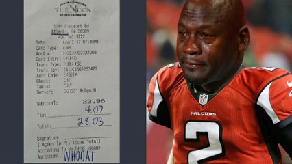 Saints Fan TROLLS Atlanta Waitress Over Falcons Blown 28-3 Lead