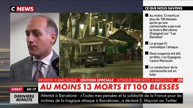 Attentat de Barcelone : une cellule de crise mise en place à Paris