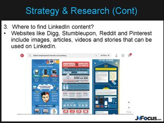 JVFocus.com - The Business Of Marketing On LinkedIn