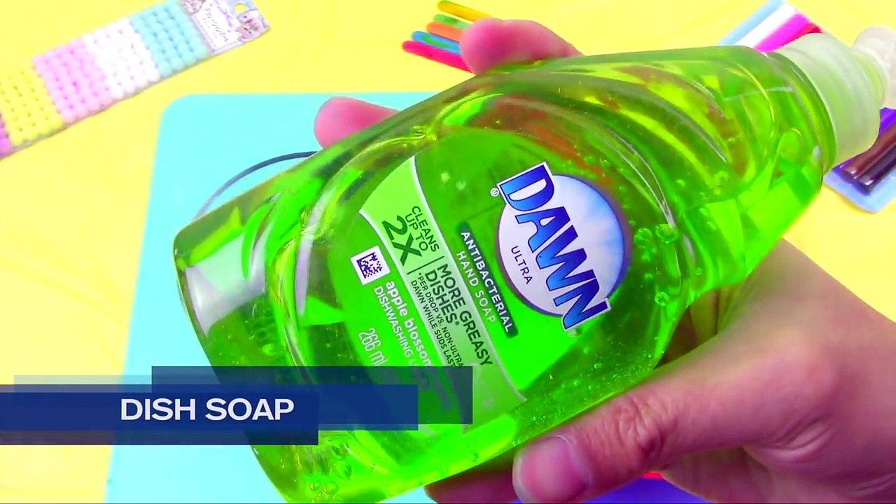 How to Make Dish Soap Slime without Glue, Contact Solution, Eye drops, Salt! No Glue Easy