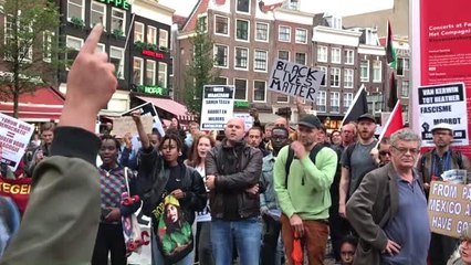 Trump Amsterdam'da Protesto Edildi