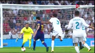 ملخص و اهداف ريال مدريد وبرشلونه 2-0 بتعليق فهد العتيبي ( كاس السوبر الاسباني 2018 )