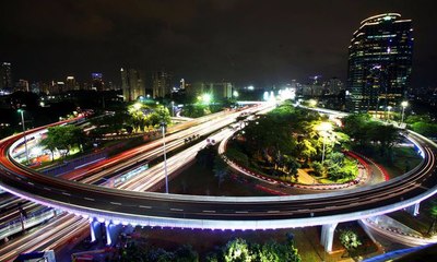 Jokowi Resmikan Pembukaan Simpang Susun Semanggi