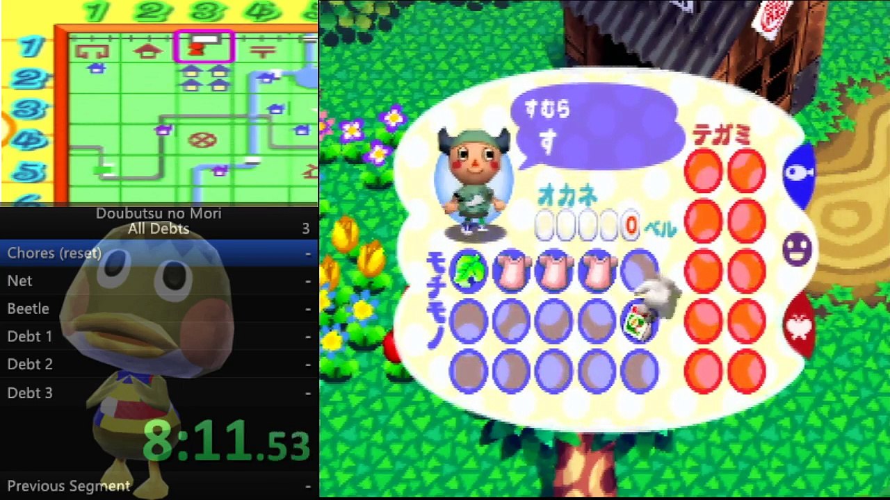 Doubutsu no Mori どうぶつの森 (N64) All Debts Speedrun in: 48:31.97 RTA (PB/WR)