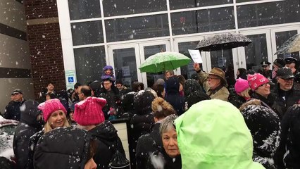 Crowd Kept Out Of Michigan U.S. Rep Trotts Town Hall Meeting