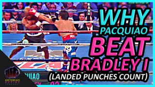 Why Manny Pacquiao Beat Timothy Bradley (1st Fight Landed Punches Count)