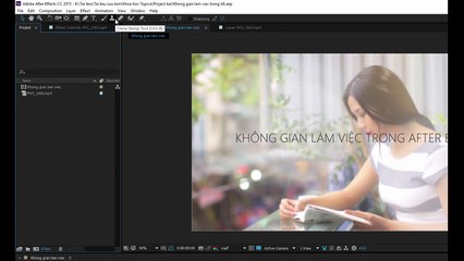 Làm quen với giao diện phần mềm Adobe after effect