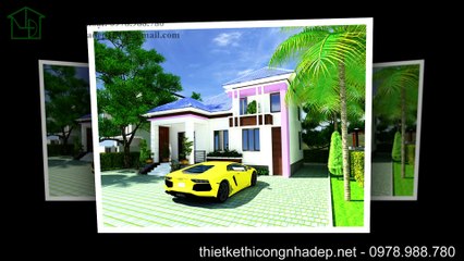 Mẫu thiết kế nhà vườn 1 tầng mái thái ở nông thôn