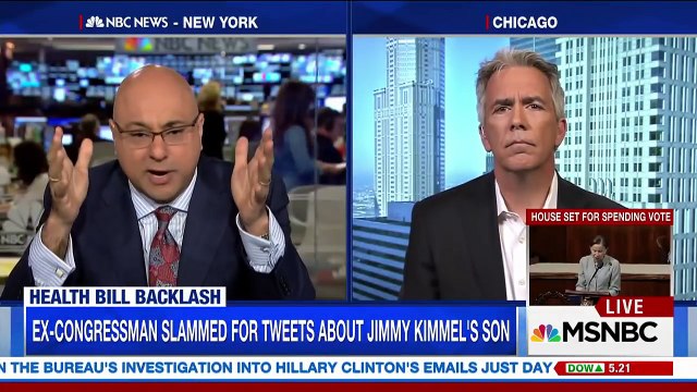 Former GOP Rep Joe Walsh Opposes Jimmy Kimmels Stance On Health Care Debate | MSNBC