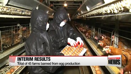 Government announces interim results of eggs inspection