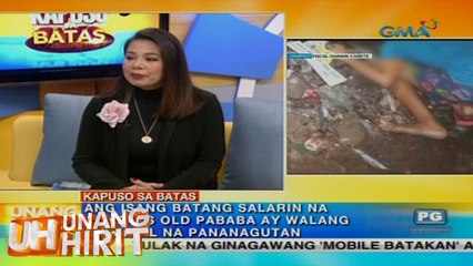 Unang Hirit: Kapuso sa Batas: May pananagutan ba ang menor de edad na sangkot sa isang kaso?