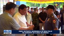 Pangulong Duterte, nagbabala sa mga pulis na sangkot sa iligal na droga