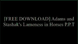 [4QQbs.[Free Download Read]] Adams and Stashak's Lameness in Horses by Brand: Wiley-BlackwellMichael W. Ross DVM  DACVSDonald C. Plumb Z.I.P
