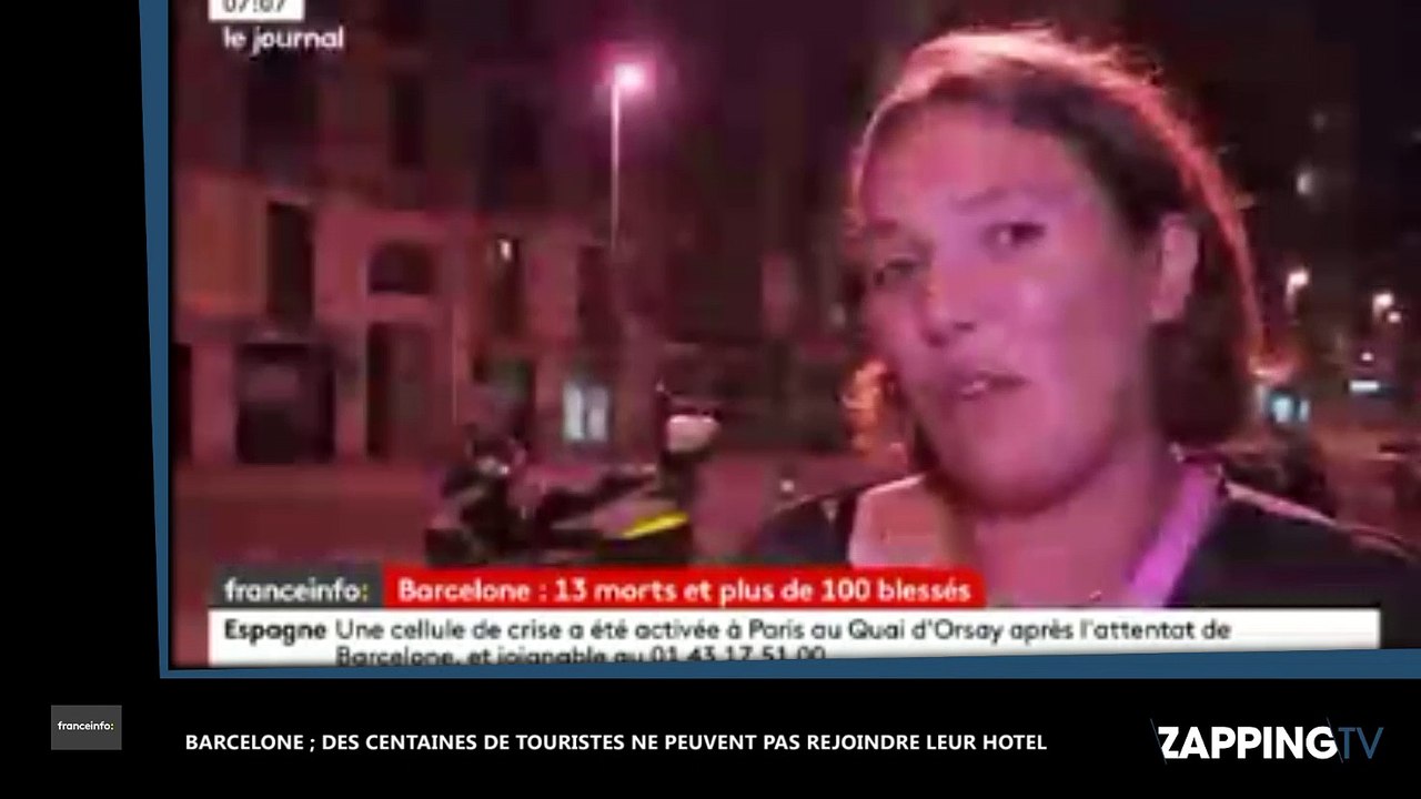 Attentat de Barcelone : Des centaines de touristes ne peuvent pas rejoindre leur hôtel (vidéo)