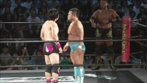 Kazusada Higuchi & Keisuke Ishii vs. Tomomitsu Matsunaga & Toru Owashi - DDT Beer Garden Fight (2017) ~ Danshoku Dino & Super Sasadango Machine DAY ~