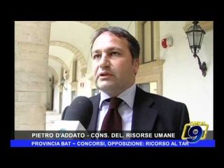 PROVINCIA BAT | Concorsi, opposizione: ricorso al TAR