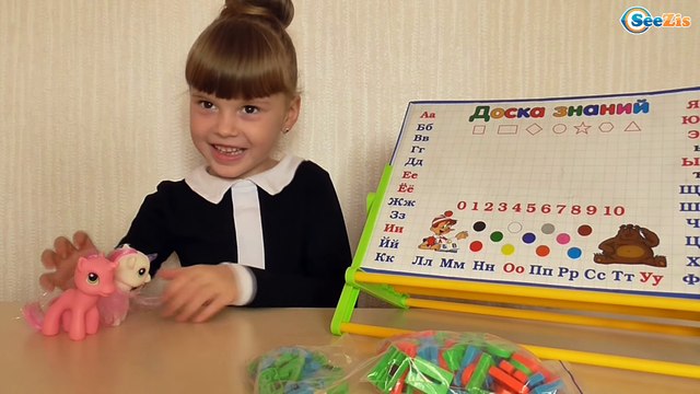 ✔ My Little Pony. Девочка Поля открывает школу для новых друзей . Disney Toys / Equestria Girls ✔