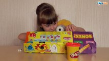 ✔ Плей До. Девочка Поля делает из пластилина Миньонов. Toys for Kids / Play Doh Minions ✔