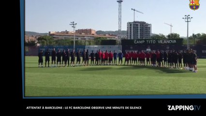 Attentat de Barcelone : Le FC Barcelone observe une minute de silence en hommage aux victimes (vidéo)