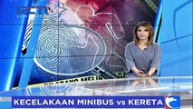 Minibus Tersambar KA di Batubara, 2 Orang Tewas