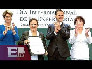 Peña Nieto anunció apoyo para las enfermeras  / Vianey Esquinca