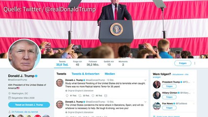 Trump empört mit Schweineblut-Tweet zu Barcelona