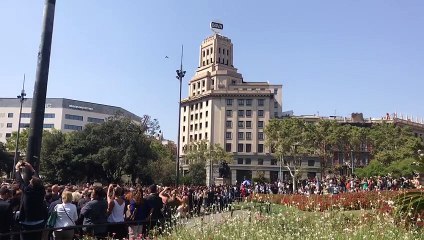 Concentració a la plaça de Catalunya: 'No tenim por'