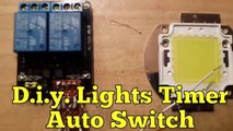 Arduino Light Timer Switch Control using Relay,Nano,Rtc ds3231 real time clock with Sketch-Code 2017