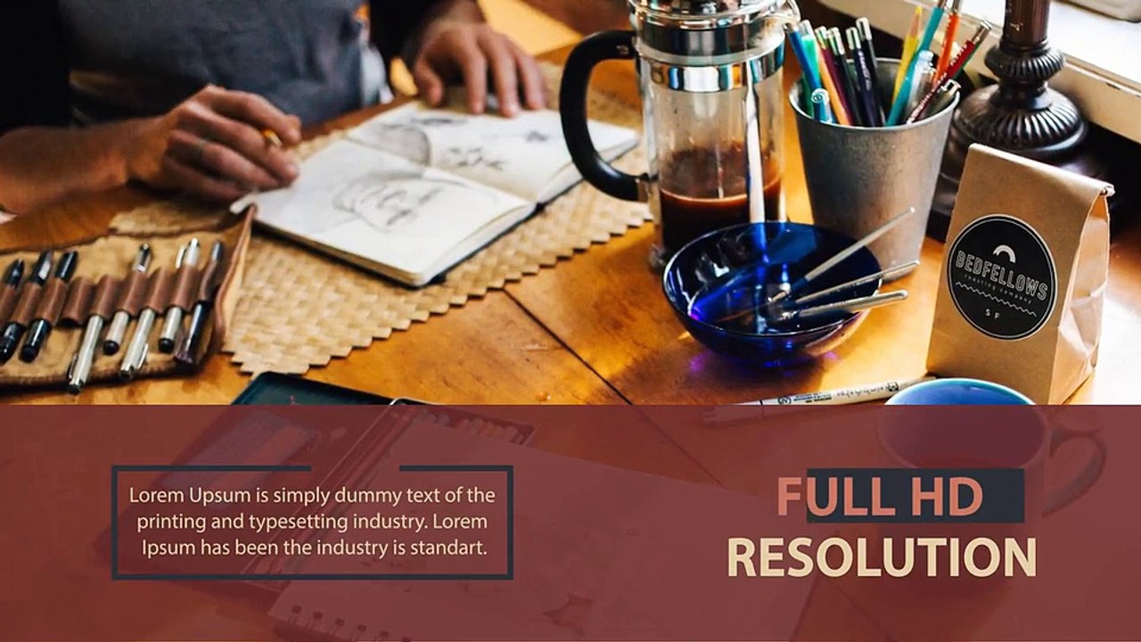 Clean Modern Slideshow After Effects Templates