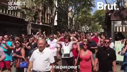 "No tinc por !" ("Je n'ai pas peur !") : le cri résonne dans les rues catalanes