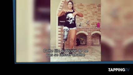 Malgré sa prothèse de jambe, elle danse comme une dingue ! (Vidéo)