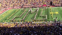 Michigan Marching Band March to the Stadium and Pre Game! 11 05 2016
