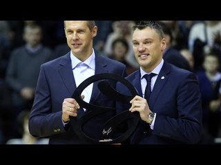 Jasikevicius honored as Euroleague Basketball Legend