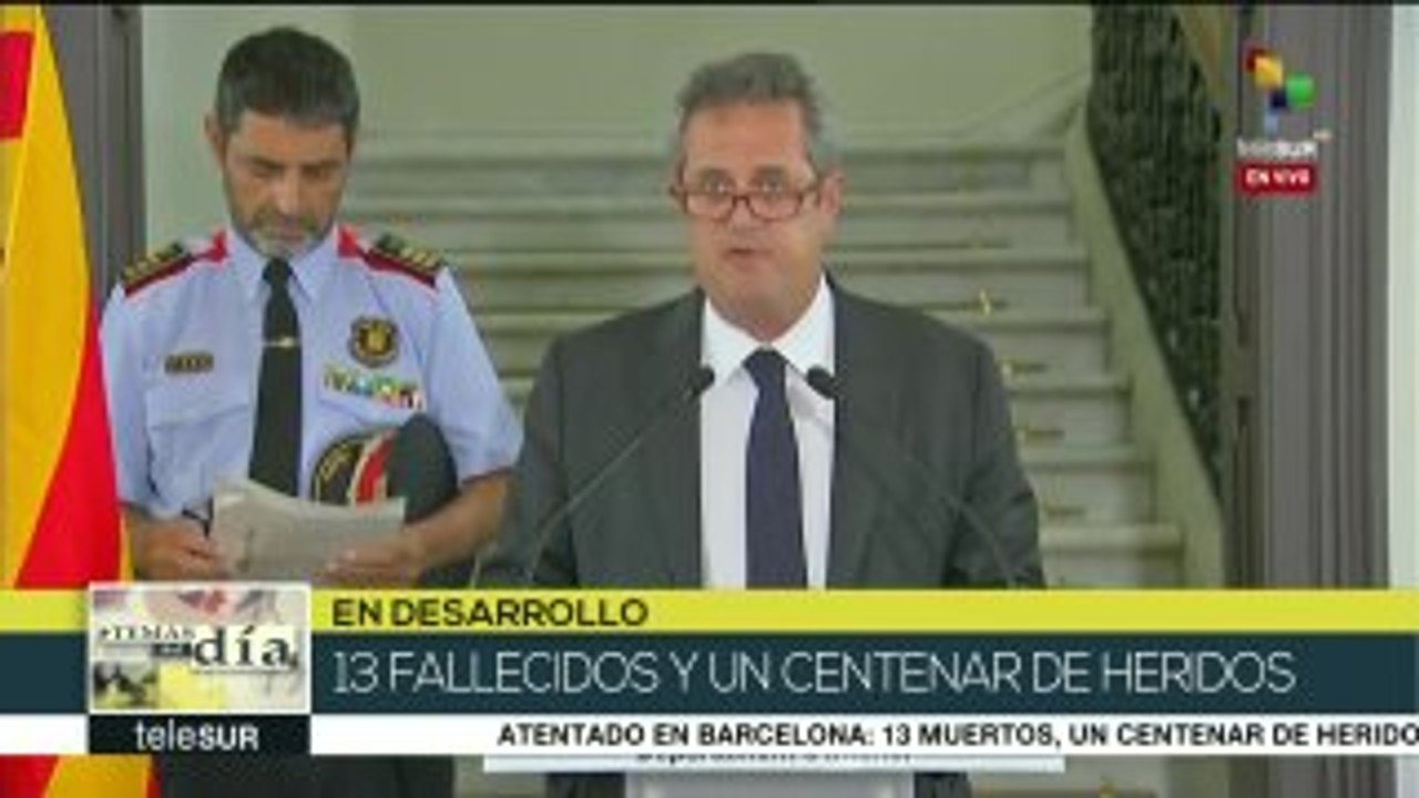 Barcelona: 13 fallecidos y un centenar de heridos tras atentado